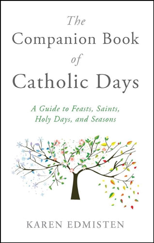 Book cover of 'The Companion Book of Catholic Days' with a tree illustration on a white background.